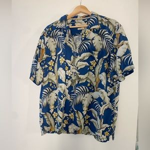 Tommy Bahama Hawaiian Shirt 100% Silk Large